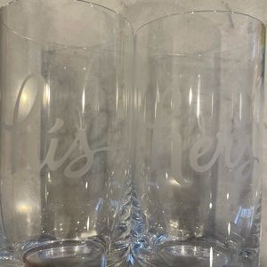 Kate Spade His and Hers Tumbler Glasses